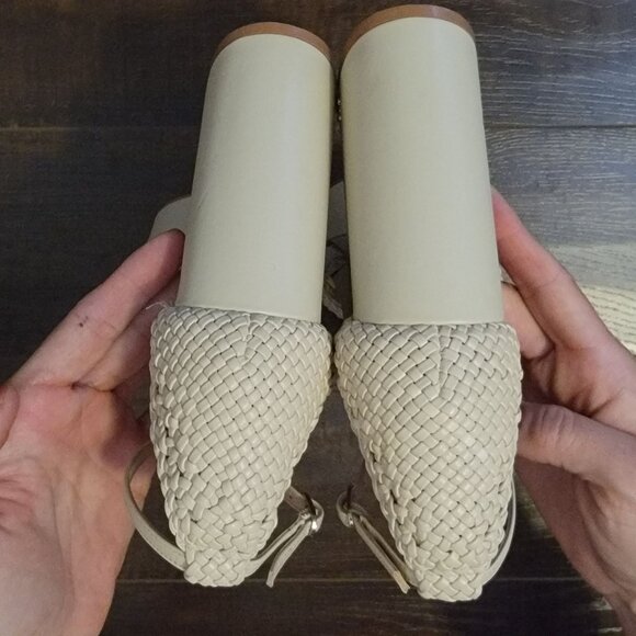 New Sam Edelman Nattie Clog Sandals Womens 9 Neutral Retro Chic Boho Elevated - Picture 4 of 10